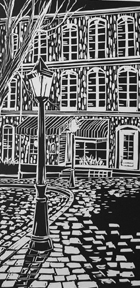 Montmartre Street Block Print